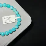 High quality moissanite amazonite 7.5mm TS1505