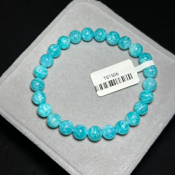 High quality moissanite amazonite 7.5mm TS1506