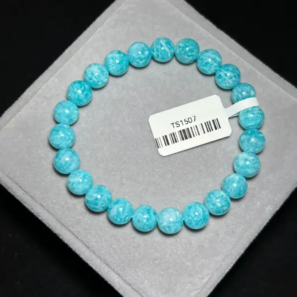 High quality moissanite amazonite 8+mm TS1507