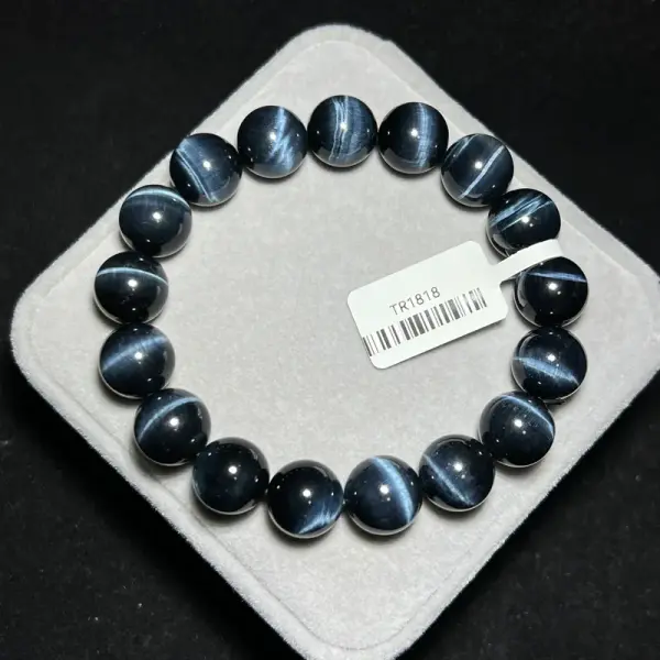 High grade blue tiger eye stone 12+mm TR1818