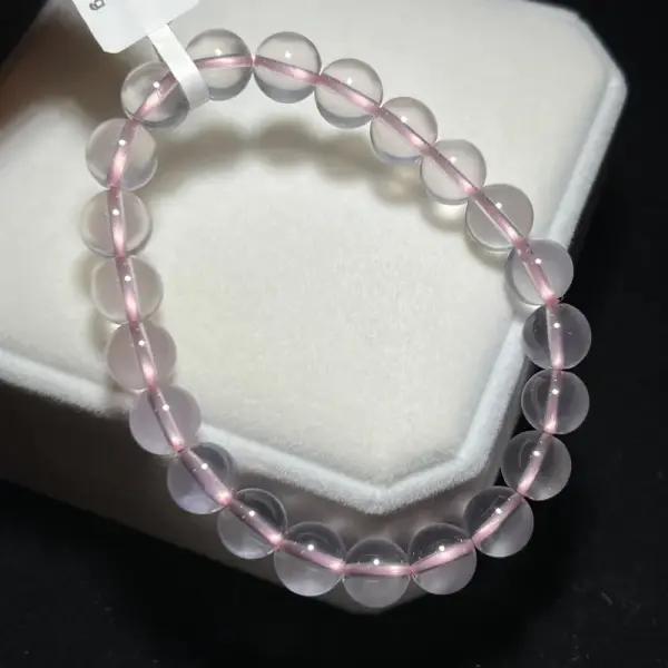 Moissanite Rose Quartz 9.2mm ST1209